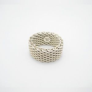 Tiffany & Co Sterling Silver Mesh Ring